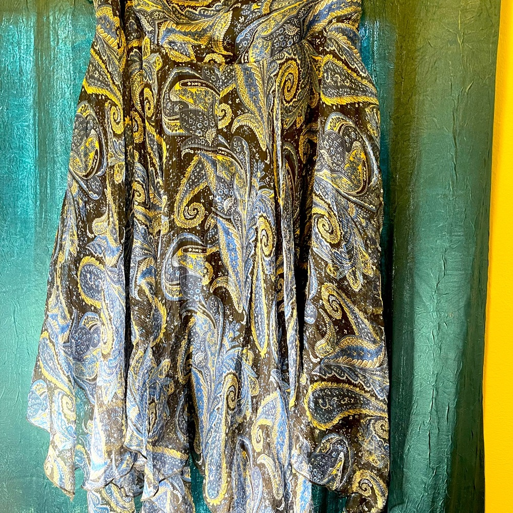 Chiffon paisley skirt